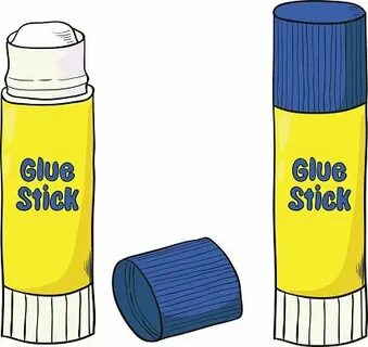 Cartoon Glue Stick Isolated on vector images