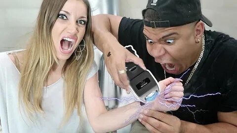 EXTREME SHOCKING TASER PRANK!! **SHE FREAKED OUT** - YouTube