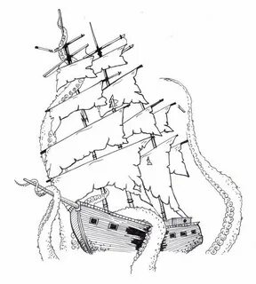 Simple Pirate Ship Drawing at GetDrawings Free download