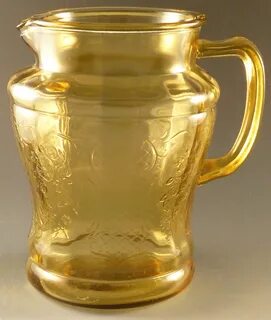 Glass Pick of the Week - Normandie Amber Depression Glass Pi