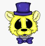 Fnaf Golden Freddy Drawings , Png Download - Five Nights At 
