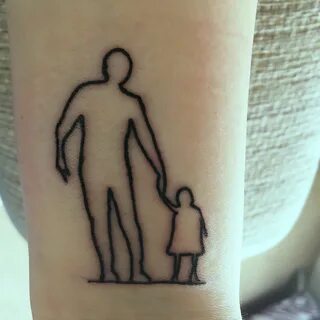 Memorial tattoo, father daughter Tatuaje de brazalete, Tatua