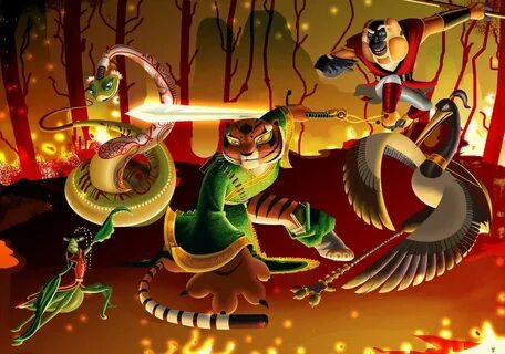 Mis cinco furiosos/kung fu panda by https://www.deviantart.c