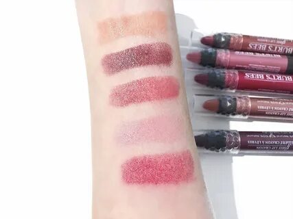 L I V I A: NEW LIP COLOUR SWATCHES: FEATURING THE BURT'S BEE