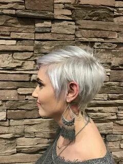 Pixie Cut Grey Hair : Cute Pixie Cut Older Women Grey Hair W