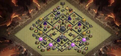 Best War Base TH9 with Link, Anti Everything - Town Hall Lev