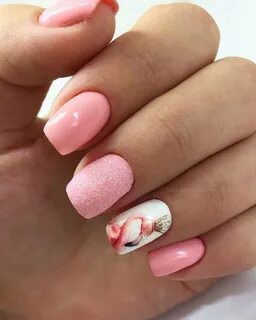 Дизайн ногтей розовый с белым (159 фото)