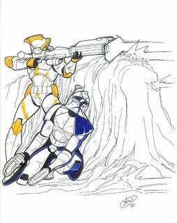 Captain Rex and Commander Cody Comic Art by Adam Withers Sta