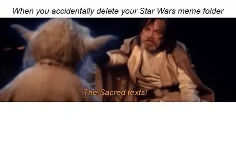 When You Accidentally Delete Your Star Wars Meme Folder Se t