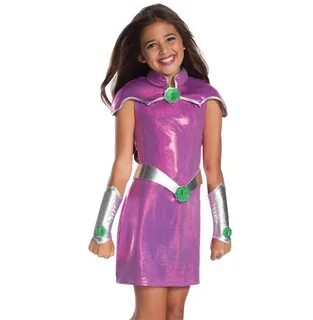 2020 New Costume Teen Starfire Cosplay For Kids Tutu Dress H