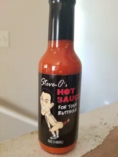 Just got this little number in the mail. Steve O's Hot Sauce