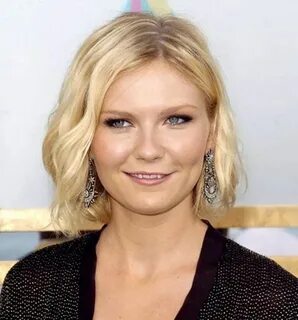 Kirsten Dunst Sleek Bob Blond Hair Short hair styles for rou