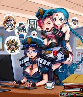 Officer Caitlyn, Vi & Jinx Wallpapers & Fan Arts League Of L