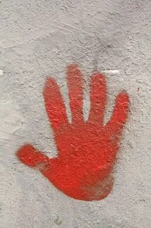 4098x768px free download HD wallpaper: red hand print on gra