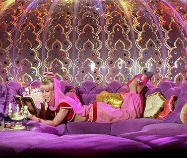 Barbara Eden on the set of "I DREAM OF JEANNIE" I dream of j