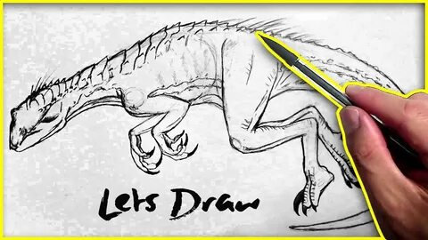 Stay Calm and Let's Draw an Indoraptor Together - Full Body 