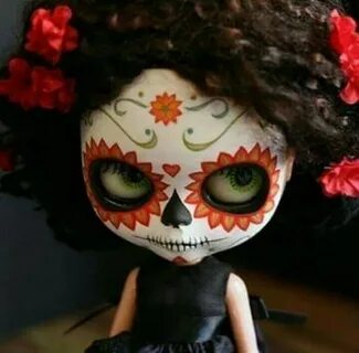 Doll muerte Dia de los muertos, Creepy dolls, Art dolls