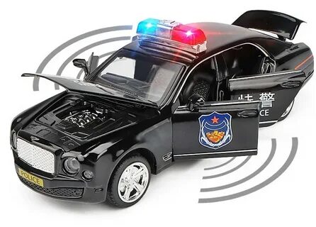Игрушка (моделька) машинка Bentley полиция, Белый за 900 руб