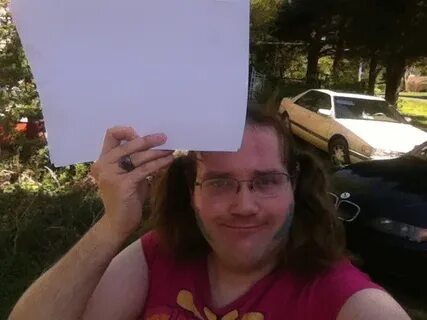 Chris-Chan holding a sign Exploitables Know Your Meme