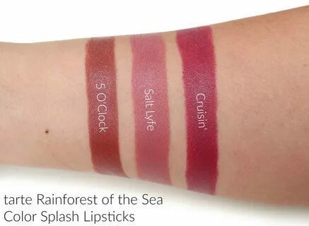 tarte Rainforest of the Sea Color Splash Lipstick Review - T