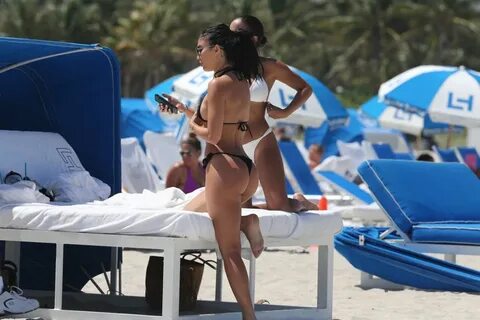 BRE TIESI in Bikini at a Beach in Miami 06/15/2017 - HawtCel