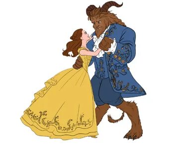 Belle and the Beast dancing from Disney's live action Beauty