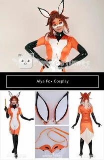 Alya Fox Cosplay Costume Bodysuit Inspired by Rena Rouge mad