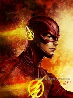 The Flash fan art Barry Allen Flash wallpaper, Guy drawing, 