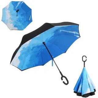 Зонт наоборот купить АнтиЗонт обратный зонт наизнанку в Моск