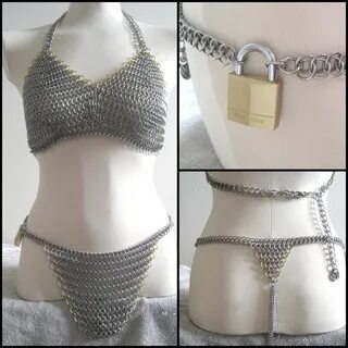 stainless steel Chainmail Bra Bras Lingerie honeyescort.com