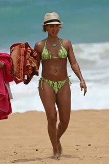 JADA PINKETT SMITH in Bikini on the Beach in Hawaii 07/24/20