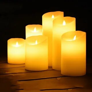 Battery operated led candle made by paraffin wax,flameless wax candle lamp 
