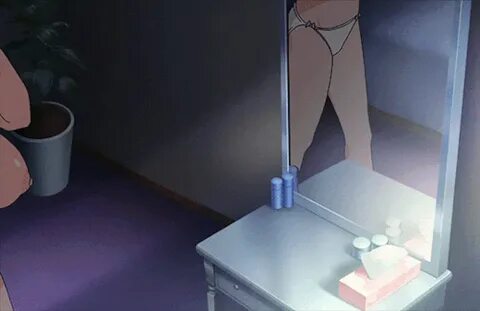 Xbooru - breasts gif hentai mirror nipples panties topless w