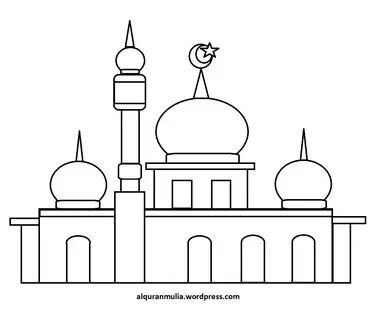 Contoh Gambar Masjid Untuk Lomba Mewarnai Gambar Mewarnai Hd