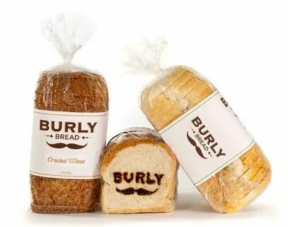 Burly Bread on Behance Bread packaging, Bakery packaging, Bi