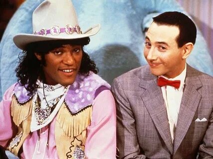 Cowboy Curtis (Laurence Fishburne) and Pee-wee Pee wee herma