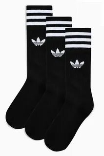 Black adidas socks