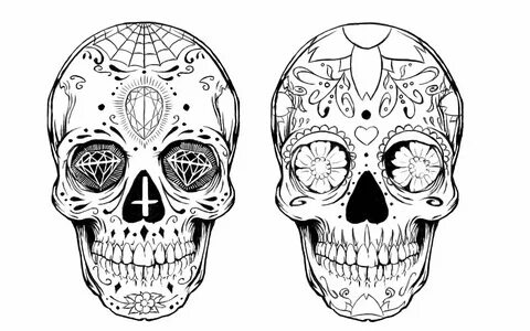 Sugar Skulls Tattoo Designs - Tattoo Designs Gallery Tatouag