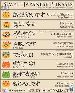 Different Emotions in Japanese More on: www.instagram.com/valiantjapanese 外...