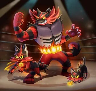 ArtStation - Incineroar Enters the Ring!, Desiree Moffatt Po