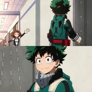 Midoriya Izuku and Uraraka Ochako Boku no Hero Academia