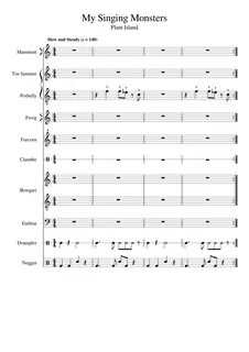 My Singing Monsters Plant Island Sheet music for Piano, Harp