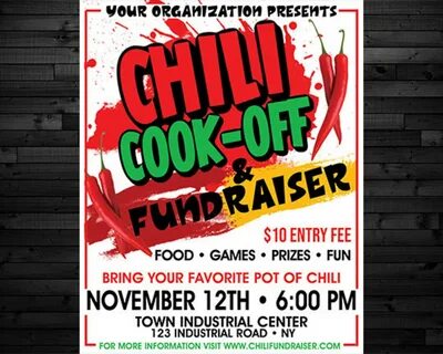 Chili Cook off Flyer EDITABLE Event Flyer Poster Etsy.
