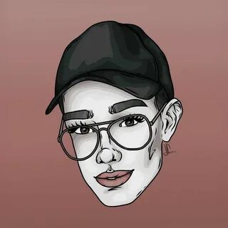 Digital drawing of James Charles as Flashback Mary by @hanna