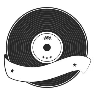 Record Year Vinyl Silhouette Transparent PNG & SVG Vector