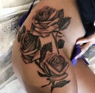 Rose hip tattoo Hip tattoos women, Rose tattoos, Neck tattoo