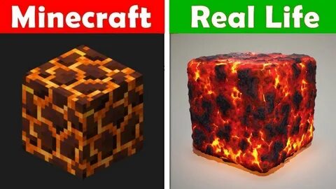 MAGMA BLOCK IN REAL LIFE! Minecraft vs Real Life animation C
