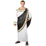 Adult Men's Caesar Roman Greek God Toga Fancy Dress Costume 