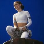 Natalie Portman on the Set of Star Wars Episode II Star wars