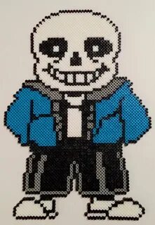 Sans Perler Beads Undertale pixel art, Pixel art grid, Perle